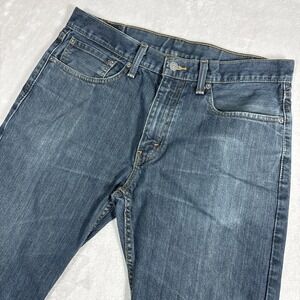 Levi's 502 Regular Taper Jeans Denim Jeans Mens size 34X32 Dark Wash